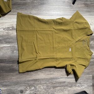 Figs Olive Green Scrub Top